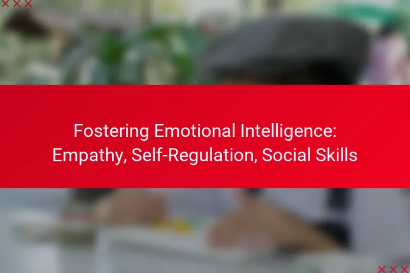 Fostering Emotional Intelligence: Empathy, Self-Regulation, Social Skills