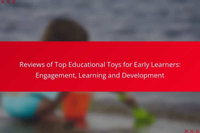 Reviews of Top Educational Toys for Early Learners: Engagement, Learning and Development